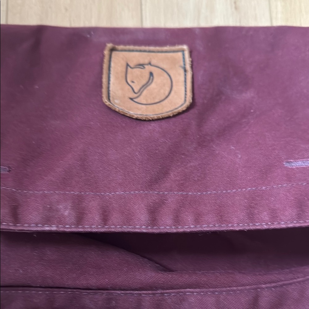 Burgundy Backpack with Front Pocket